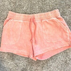 SO brand lounge life Women's Pink Shorts with drawstring and back pocket size SM